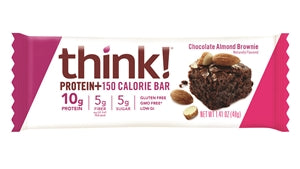 Thinkthin Chocolate Almond Brownie Bars-1.41 oz.-10/Box-12/Case
