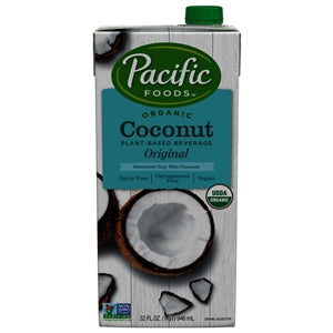Pacific Foods Organic Original Coconut Milk-32 fl oz.s-12/Case