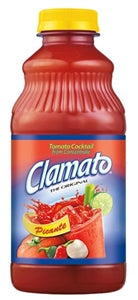 Clamato Juice Picante Plastic-32 fl oz.s-12/Case