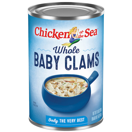 Chicken Of The Sea Whole Baby Clams-10 oz.-12/Case