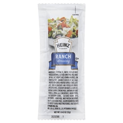 Heinz Ranch Dressing Single Serve-12 Gram-200/Case