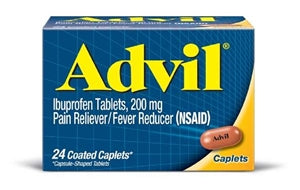 Advil Caplets-24 Each-6/Box-12/Case
