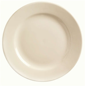World Tableware Princess White Rolled Edge Cream White Medium Rim Plate 12"-12 Each-1/Case