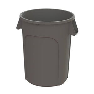 Value Plus 32 Gallon Plastic Gray Container-1 Count-5/Box-1/Case