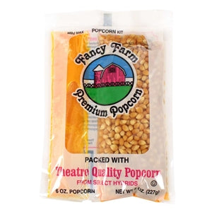 Fancy Farms Popcorn Cash & Carry Tray Pack 8 oz.-45/Case