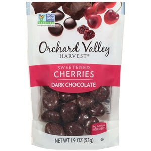 Orchard Valley Harvest Dark Chocolate Cherries-1.9 oz.-14/Case
