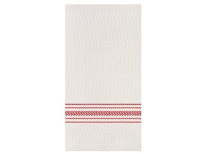 Hoffmaster Dinner Napkin Red & White Dish Cloth-100 Each-8/Case