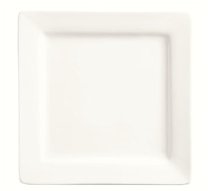 World Tableware Slate Collection Ultra Bright White Square Plate 7.25"-24 Each-1/Case