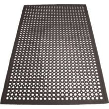 Winco 3 Ft X 5 Ft Anti Fatigue Black Rubber Floor Mat-1 Each