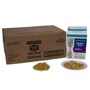 Baf Golden Grill Redi-Shred Hashbrown Potato-2.5 lb.-6/Case