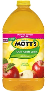 Mott's 100% Apple Juice-128 fl oz.-4/Case