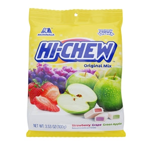 Hi-Chew Regular Mix Candy Peg Bag-3.53 oz.-12/Case