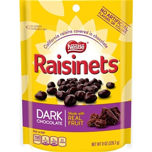 Raisinets Dark Stand Up Bag-8 oz.-8/Case