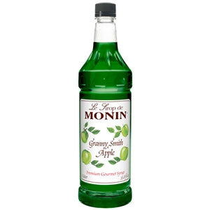 Monin Granny Smith Apple Syrup-1 Liter-4/Case