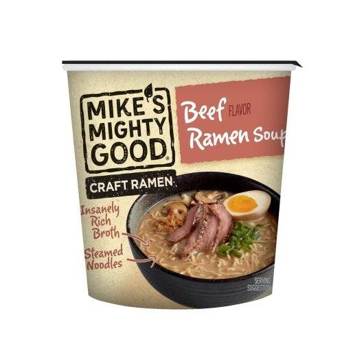 Mike's Mighty Good Ramen Soup Cup Beef-1.8 oz.-6/Case