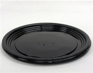 WNA Caterline Pack 12" Thermo Round Black Tray-25 Each-1/Case