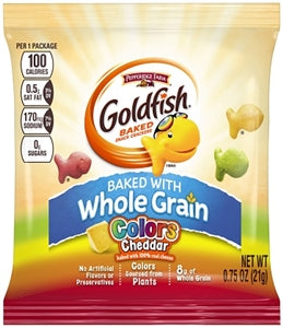 Pepperidge Farms Goldfish Cheddar Colors Crackers-0.75 oz.-300/Case