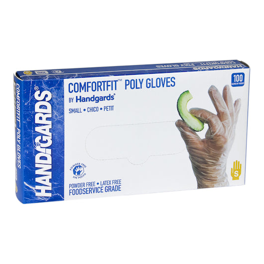 Valugards Comfortfit Powder Free Latex Free Small Poly Glove-100 Each-100/Box-10/Case