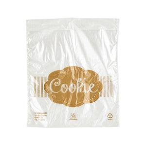 Tuffgards 5.5 Inch X 5.5 Inch High Density Clear Saddle Printed Cookie Bag-2000 Each-2000/Box-1/Case
