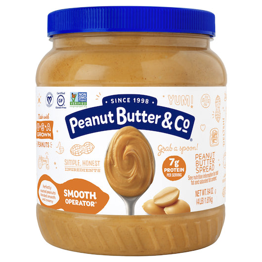 Peanut Butter & Co Smooth Operator Natural Peanut Butter-4 lb.-6/Case