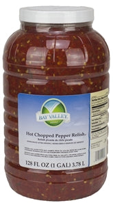 Bay Valley Hot Chopped Pepper And Pickle Relish Bulk-1 Gallon-4/Case