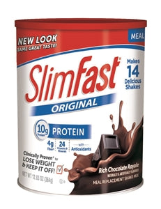 Slimfast Original Rich Chocolate Royale Powder-0.8 lb.-3/Case