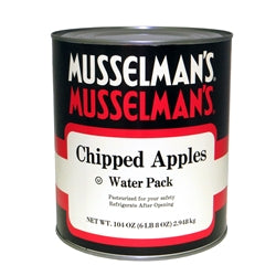 Musselman's Chipped Apples Water Pack-104 oz.-6/Case