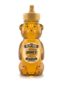 Busy Bee Clover Bear Honey Bottle-12 oz.-12/Case