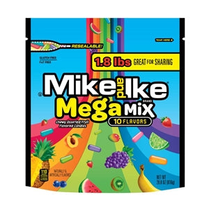 Mike & Ike Mega Mix Stand Up Bag-28.8 oz.-6/Case