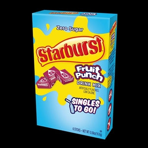 Starburst Fruit Punch Drink Mix Singles To Go-6 Count-12/Case