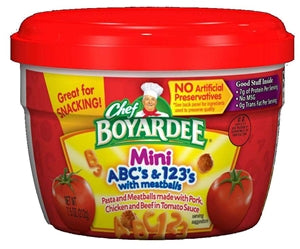 Chef Boyardee Chef Boyardee Microwavable Bowl Mini Bites Abc&123-7.5 oz.-12/Case
