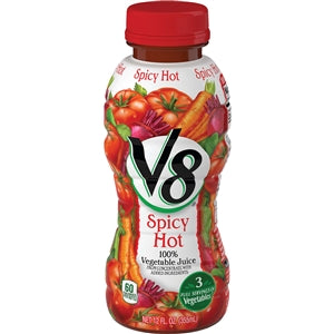 V8 Spicy Hot Vegetable Juice-12 fl oz.s-12/Case