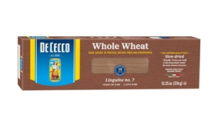 De Cecco No. 7 100% Whole Wheat Linguine-0.83 lb.-12/Case