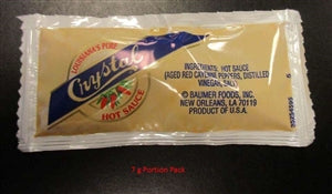 Crystal Louisiana Pure Portion Pack Hot Sauce Single Serve-7 Gram-200/Case