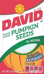 David Original Pumpkin Seeds-2.25 oz.-12/Case