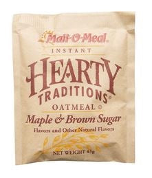 Malt O Meal Hearty Traditons Instand Maple Brown Sugar Oatmeal-1.51 oz.-200/Case