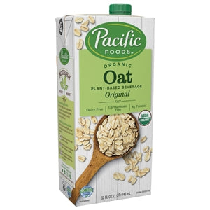 Pacific Foods Organic Original Oat Milk-32 fl oz.s-12/Case