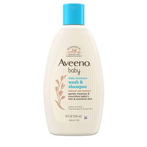 Aveeno Baby Wash & Shampoo-8 fl oz.-3/Box-8/Case