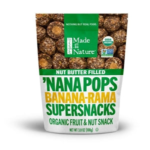 Made In Nature Organic Fruit And Nut Banana Pops-4.2 oz.-6/Case