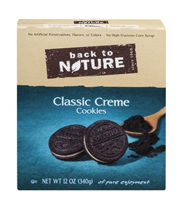 Back To Nature Classic Creme Sandwich Cookie-12 oz.-6/Case