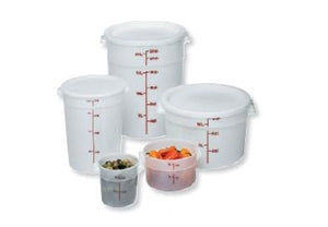 Cambro Container Round Plastic 2 And 4 Quart White Poly Cover Lid-1 Each