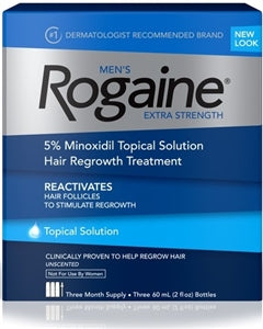Rogaine Men Extra Strength Hair Regrowth Treatment-6 fl oz.s-6/Case