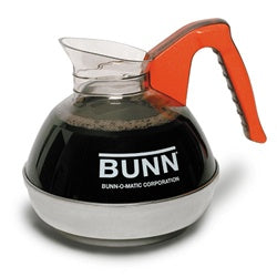 Bunn Orange Handle Easy Pour Glass Coffee Decanter-3 Count
