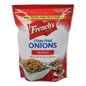 French's Crispy Fried Onions Salad Topping Bag-24 oz.-6/Case