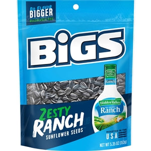 Bigs Hidden Valley Ranch Shelled Sunflower Seeds-5.35 oz.-12/Case