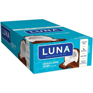 Luna Stacked Bar Chocolate Dipped Coconut-1.69 oz.-15/Box-16/Case