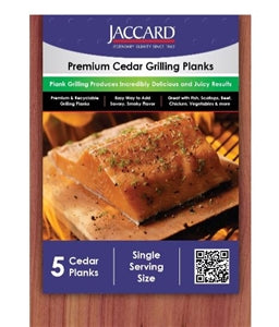 Jaccard Premium Cedar Planks Small 6.5"X3.5"-50 Count-1/Case