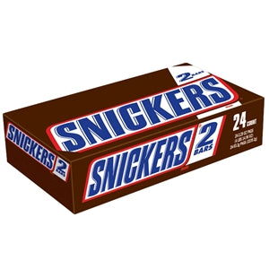 Snickers King Size Chocolate Candy Bar-3.29 oz.-24/Box-6/Case