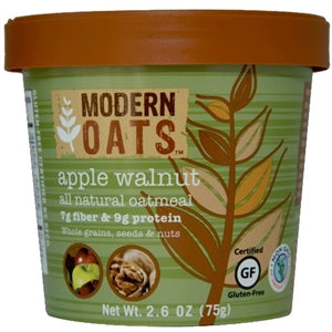 Modern Oats Apple Walnut Oatmeal Cups-2.6 oz.-6/Case