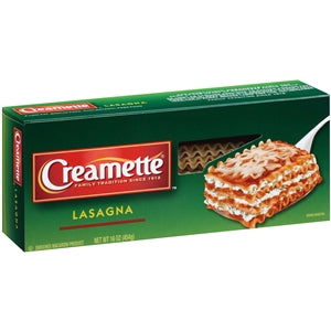Creamette Lasagna 16 oz.-16 oz.-12/Case
